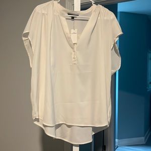 Flowy silky short leave loose fitting shirt